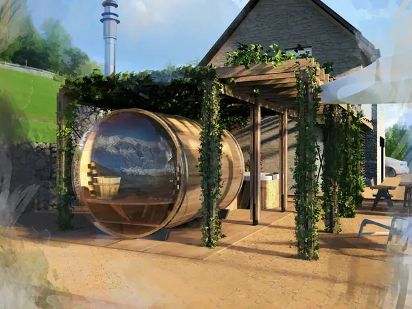 Visualization of Summer house in Pradebon, Italy