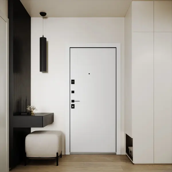 Просторная прихожая-коридор.