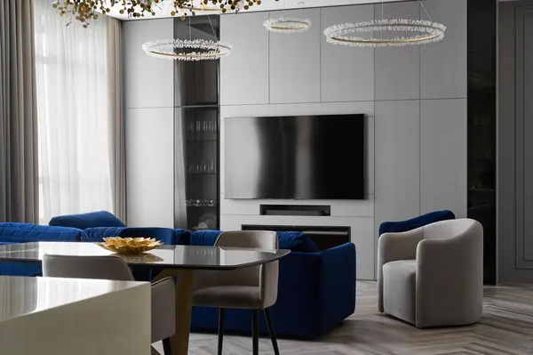 Дизайн проект квартиры 180м2  ЖК "Бульварный  переулок ". Гостиная