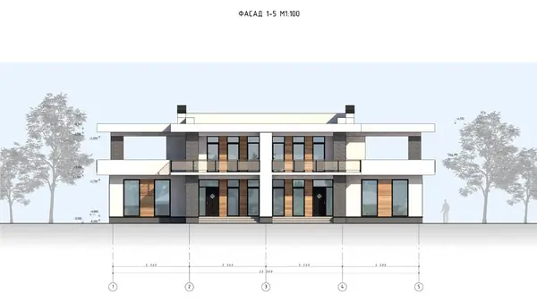 Загородный дом в стиле Хай-тек.