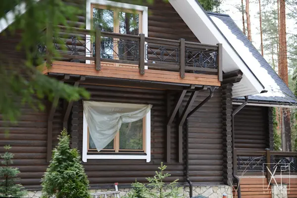 Кованое ограждение террасы