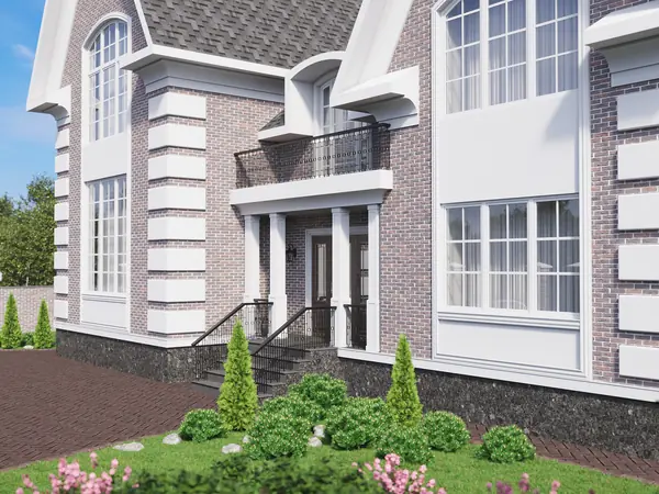 Проект дома со вторым светом 400 кв.м