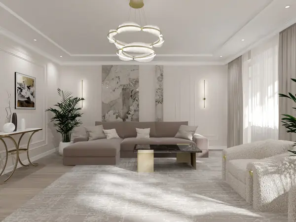 Гостиная. Площадь 36 м2