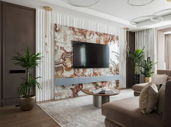 Реализация современной четырехкомнатной квартиры площадью 170 м²