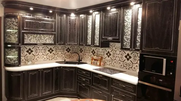 Кухня шпон ясеня