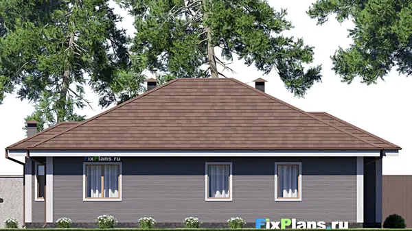 Проект одноэтажного дома 12х15м S120м2 F-17027