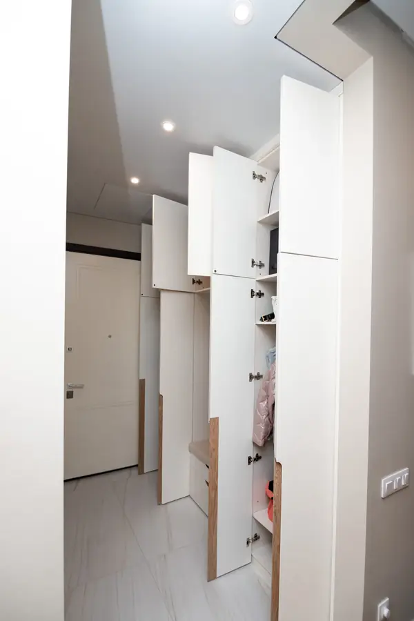 Гардероб и шкаф в прихожую в минималистичном стиле