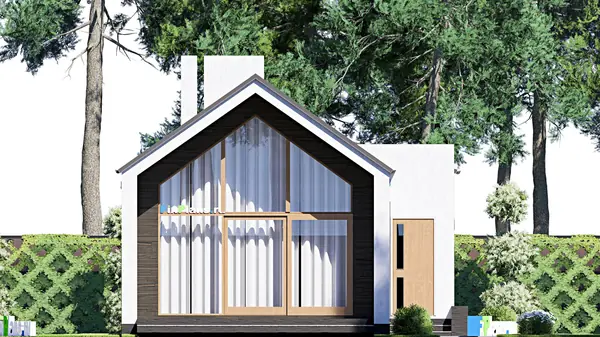 Проект одноэтажного дома 8х25м S149м2 F-15731