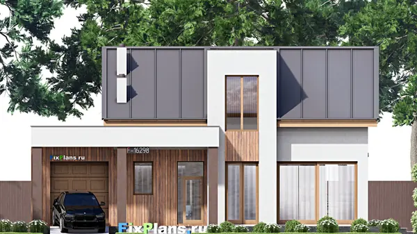 Проект двухэтажного дома 10х16 м S184м2 F-16298