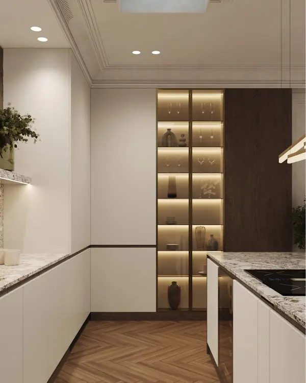 Уютная кухня-гостиная 51,1 м².