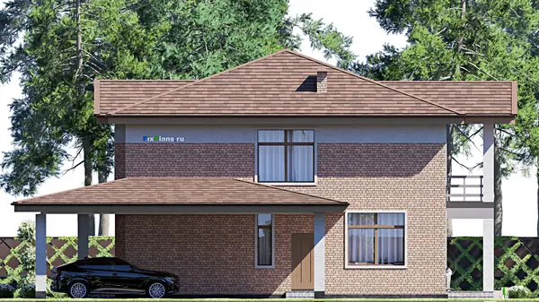 Проект двухэтажного дома 17х18 м S274м2 F-17063