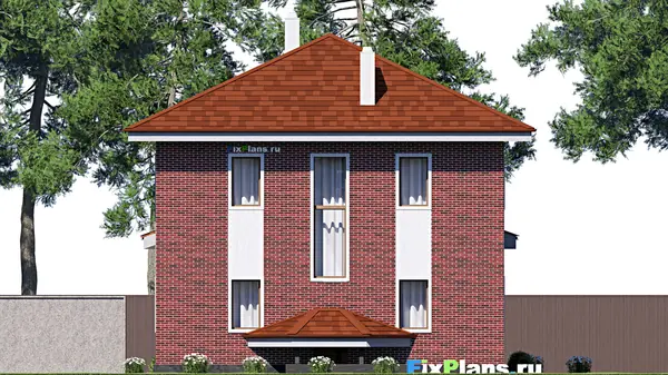 Проект двухэтажного дома 14х10 м S242м2 F-17468