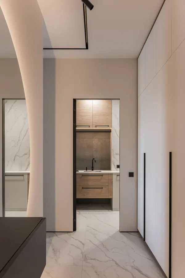 Квартира для активной семьи в минималистичном стиле