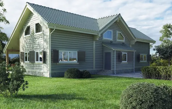 Каркасный дом.