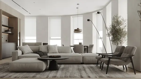 Квартира 144,8 m в стиле современный минимализм