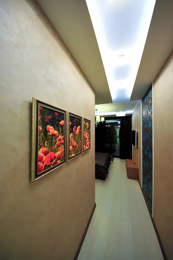 Скай Форт. Необычный интерьер квартиры площадью около 100 м2