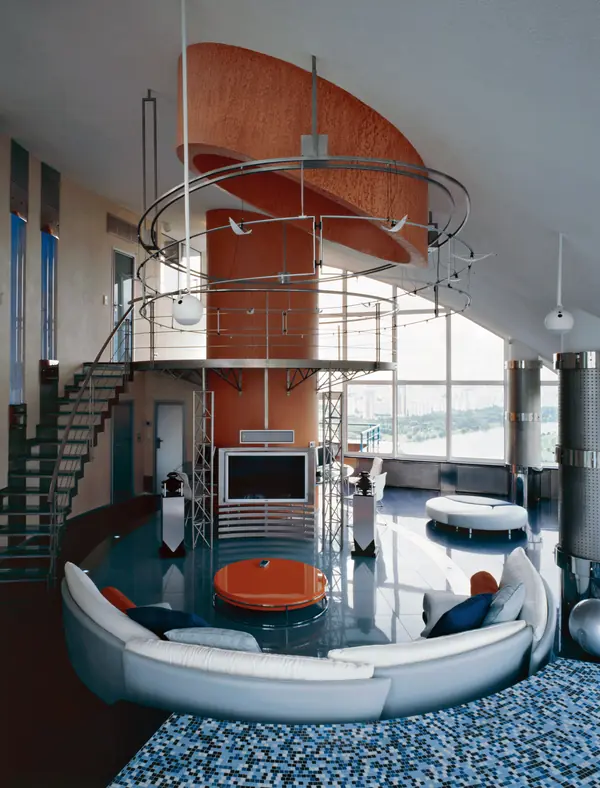 ТРЕХУРОВНЕВЫЙ ПЕНТХАУС В СТИЛЕ ХАЙ-ТЕК