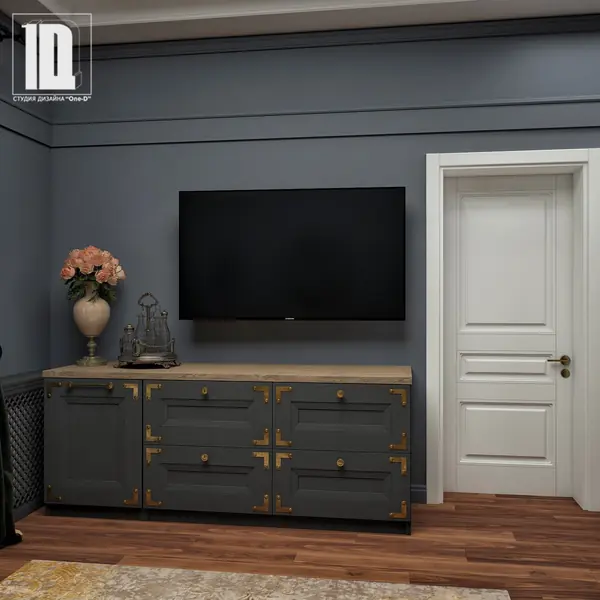 Гостиная гостиничного номера, ТВ зона