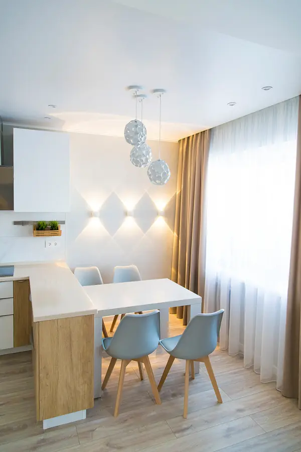 Интерьер кухни-гостиной в современном стиле