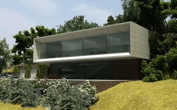 Дом на склоне