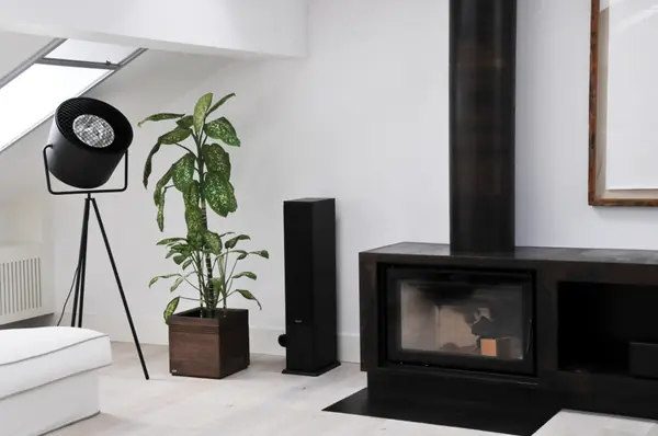 Wood panters in moden Moscow house