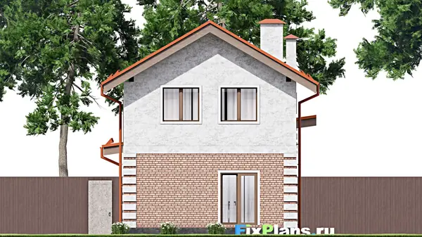 Проект двухэтажного дома 17х7 м S134м2 F-14687