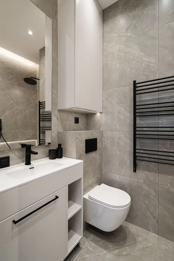 Серый минимализм | 58 кв.м.