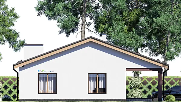 Проект одноэтажного дома 14х14м S149м2 F-17720