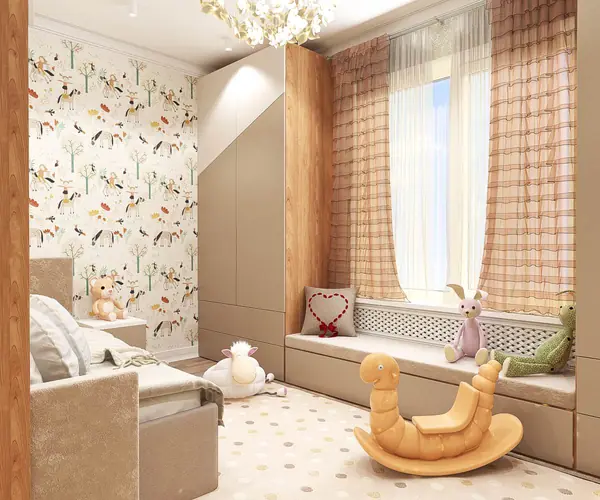 Дизайн-проект детской комнаты для девочки