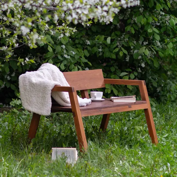 Деревянная садовая мебель из массива термоясеня