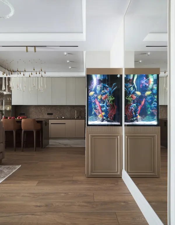 Реализация современной четырехкомнатной квартиры площадью 170 м²