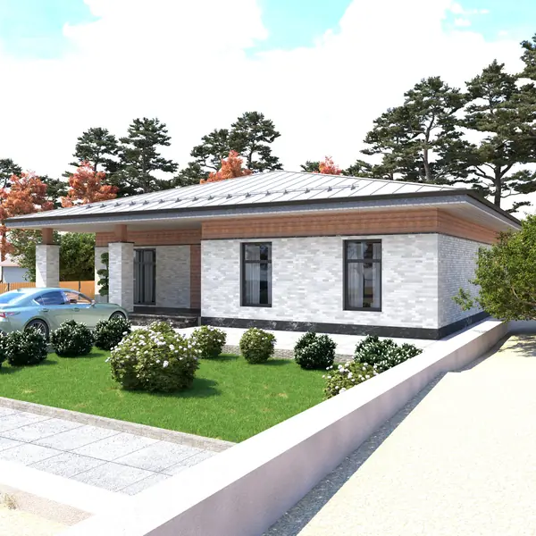 Одноэтажный жилой дом