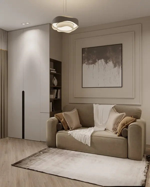 Современный дизайн-проект в пастельных тонах