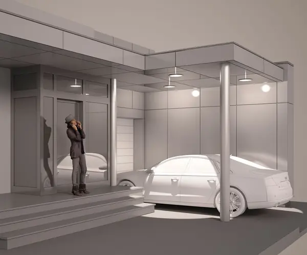 Навес для автомобиля