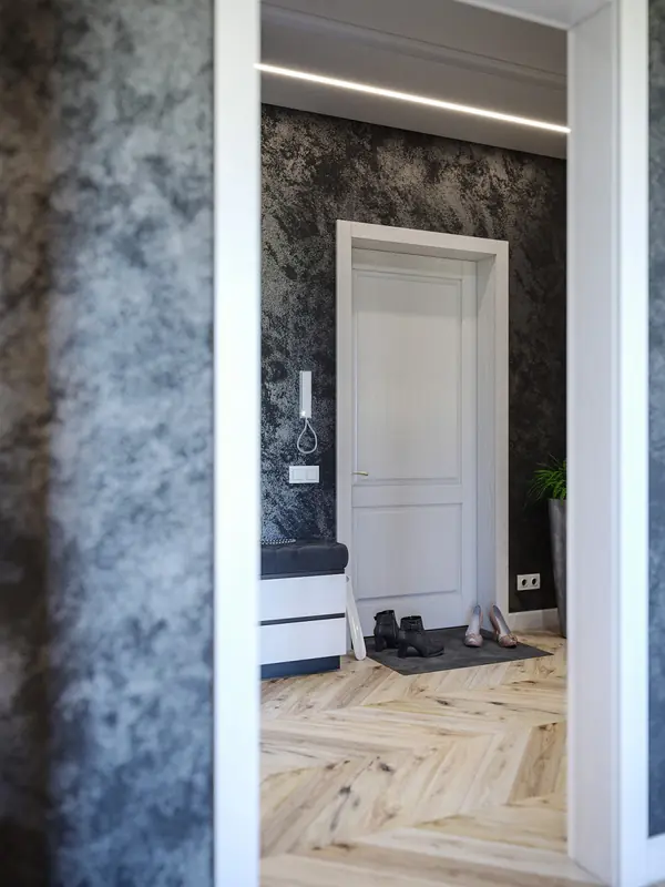 Дизайн интерьера однокомнатной квартиры с кухней-гостиной (ул.Р.Зорге)