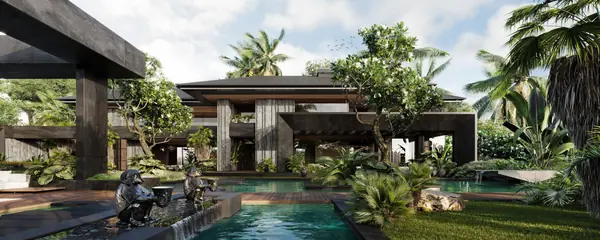 Архитектурный проект виллы в Индонезии