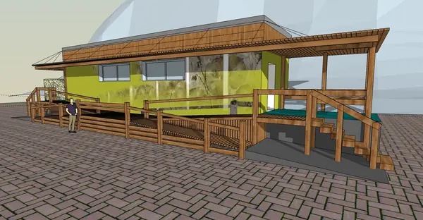 Реконструкция туалета на городском пляже