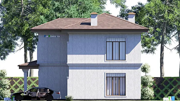 Проект двухэтажного дома 12х13 м S145м2 F-17360