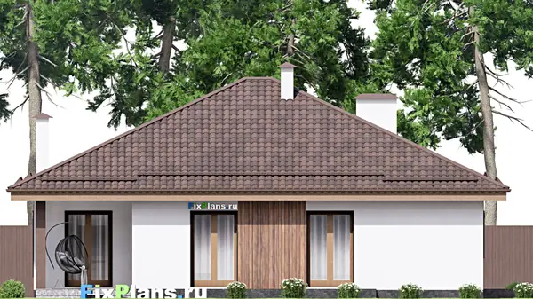 Проект одноэтажного дома 15х19м S196м2 F-16964