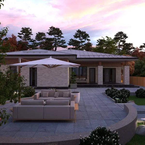 Одноэтажный жилой дом