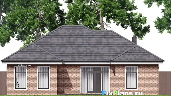 Проект одноэтажного дома 20х15м S182м2 F-16757