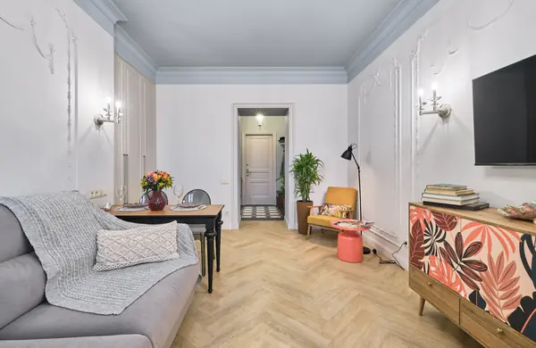 Интерьерная съёмка квартиры в сталинке на Кутузовском проспекте(Москва)