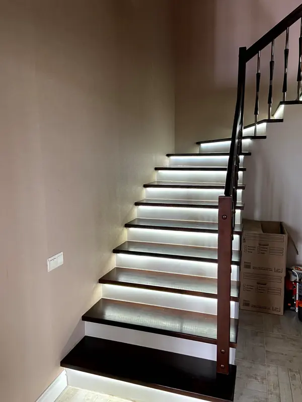 Обшивка бетонной лестницы