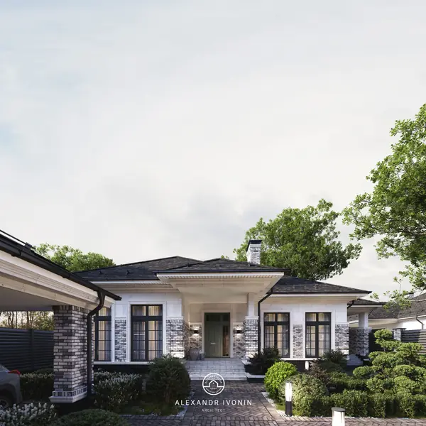 Дом в стиле неоклассика в Ростове