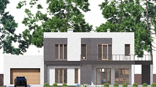 Проект двухэтажного дома 18х24 м S482м2 F-15254
