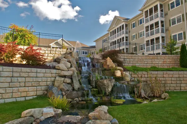 Подпорные стены частного санатория