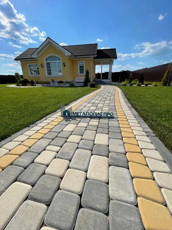 "Лучезарный". Садовые дорожки в пейзажном стиле из тротуарной плитки Классико Ту