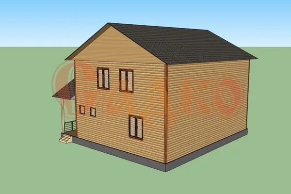 Дом из профилированного бруса 63