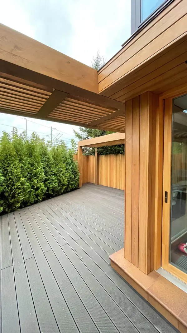 Расширение пентхауса с перголой