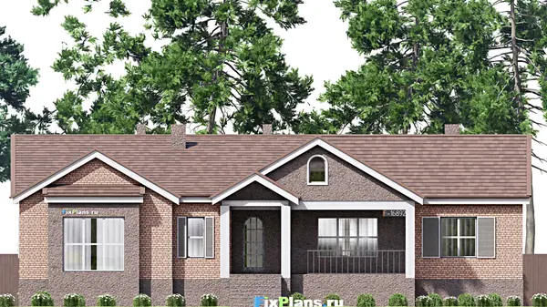 Проект одноэтажного дома 22х18м S438м2 F-16892